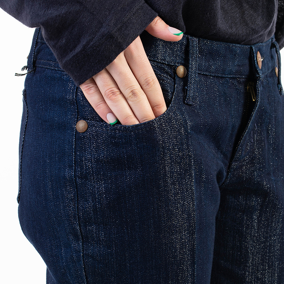 Jo No Fui Pants Women size 31 Dark Blue - Picture 5 of 5